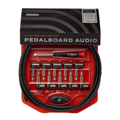 D'Addario DIY Solderless Guitar Pedalboard Cable Kit Patch PW