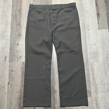 VTG Levis Sta-Prest Grey Straight Leg Action Slacks 90s Trouser Dress Pants 42