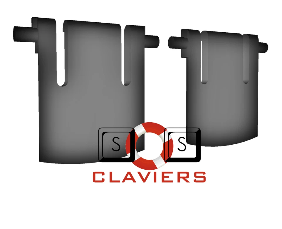 Cherry DW 5100 Tastatur Spare Ersatz Tilt Leg Ständer Foot Feet Satz - Bild 2 von 3