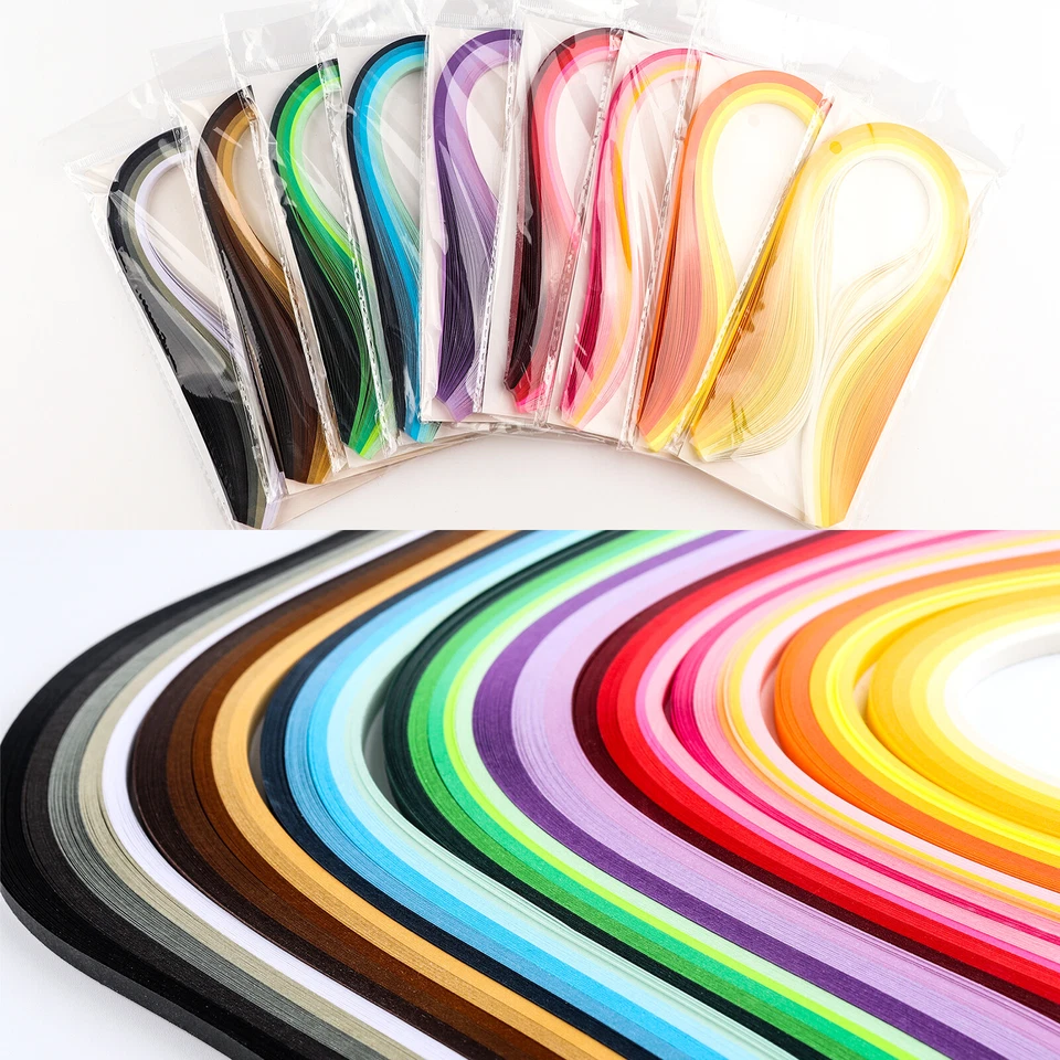 100pcs 5mm Quilling Paper Strips Set Multi Colour for Craft Diy Toy Scrapbook - Image 2 of 4