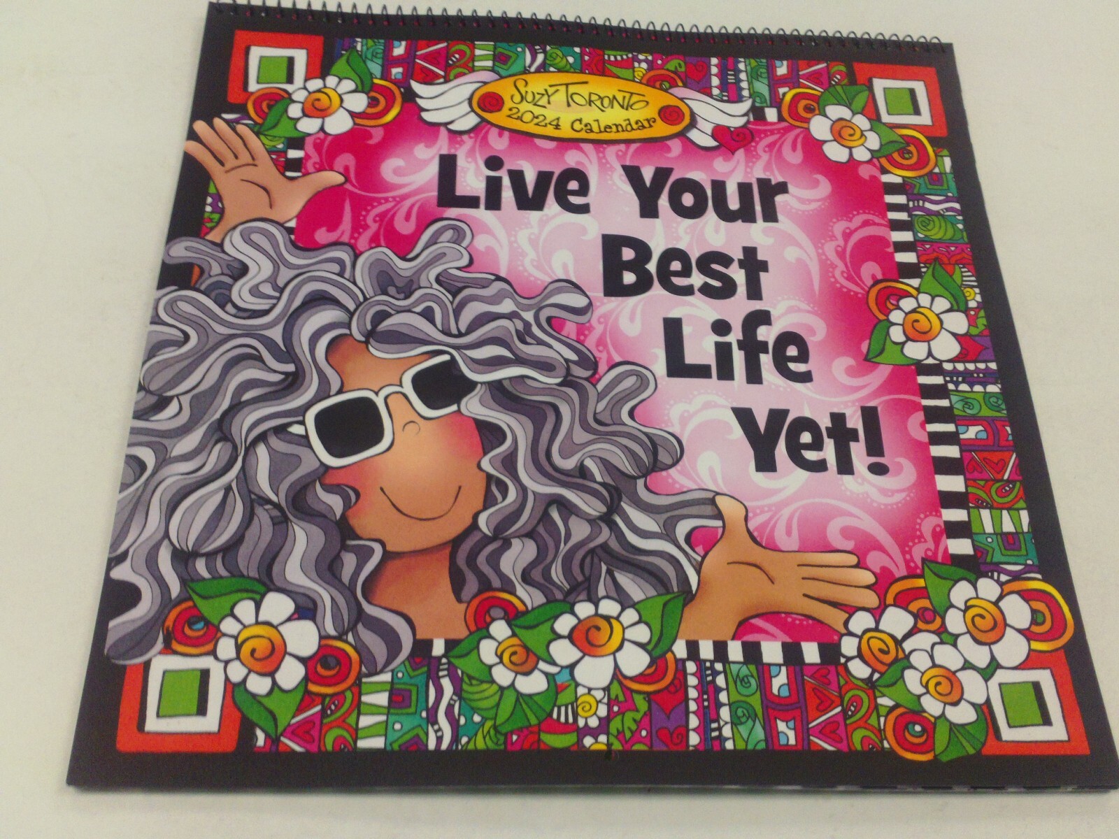 BLUE MOUNTAIN ARTS 2024 WALL CALENDAR SUZY TORONTO "LIVE YOUR BEST LIFE  YET!" | eBay