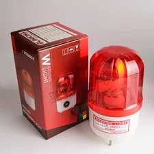 NSEE LTE1101J Rotatory Red Strobe Warning Light Security Siren 90dB Outdoor IP54
