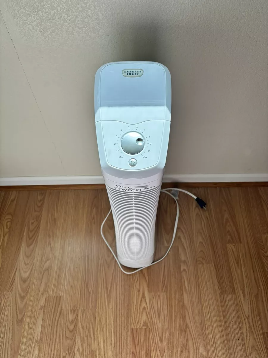 Sharper Image Ionic Comfort Quadra Air Purifier Washable Stainless Filter A552