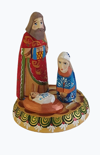 Bois Sculpté Ange – Artisanat Russe Fait Main Par Loutskiy – Pièce Unique, Neuve