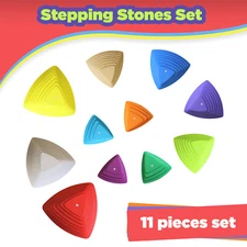Kids Balance Stepping Stones, Plastic Sensory Obstacle Course Outdoor Indoor Toy