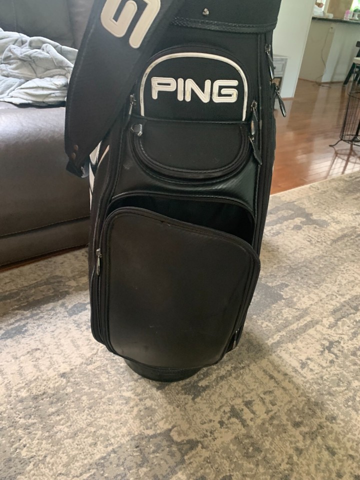 Ping staff bag, Black / White Good Shape eBay