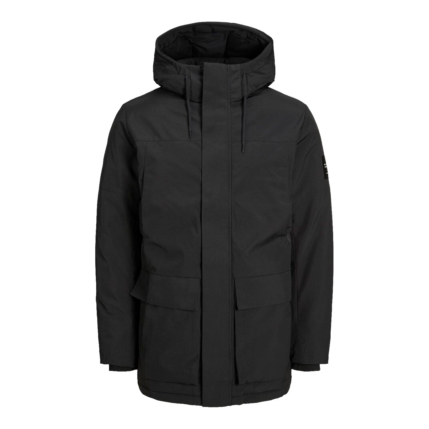 Negro JACK & JONES Parkas abrigos, chaquetas y chalecos para hombres