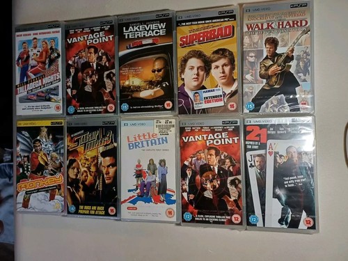 10 SEALED psp Umd Videos.