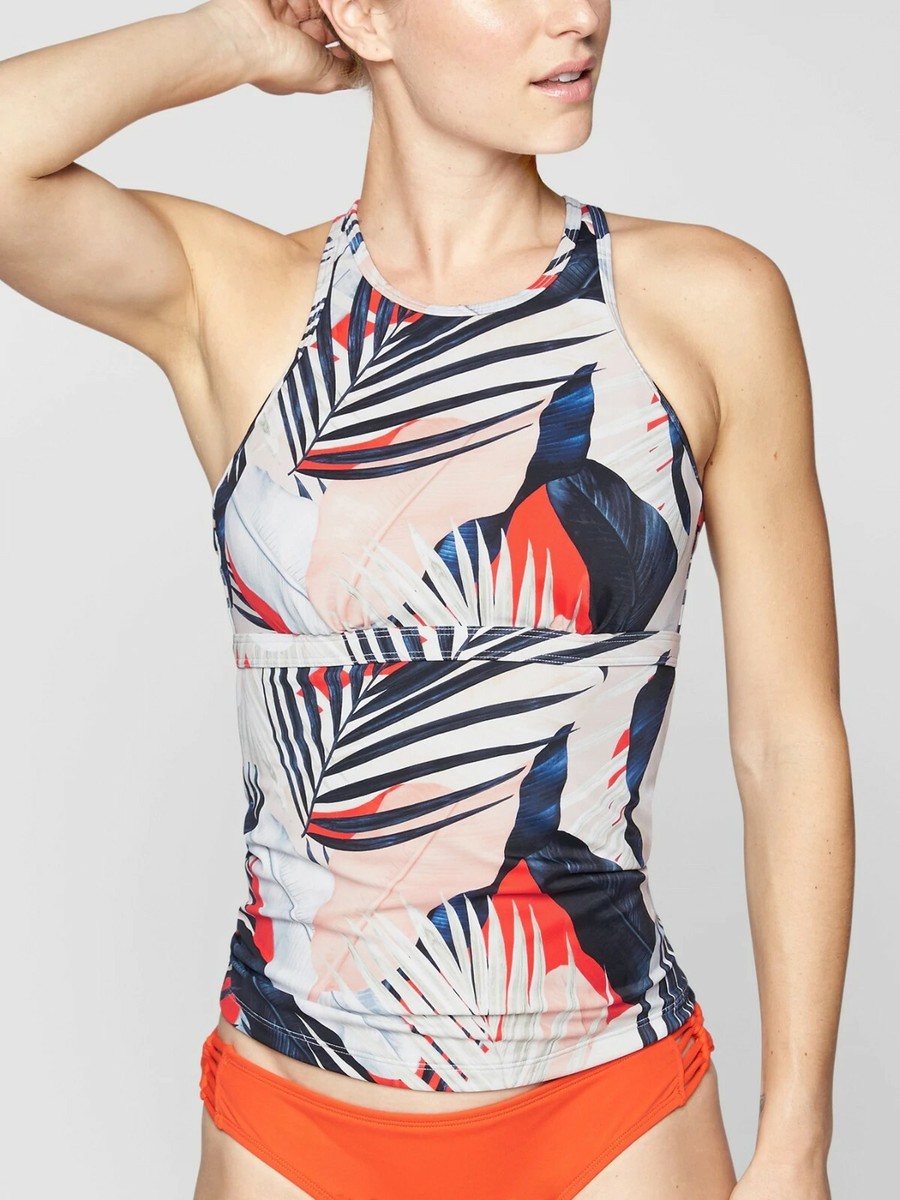 Athleta Tahitian Bra Cup Tankini Top, On Fire SIZE 40 B/C 40B/C #209992  N0327