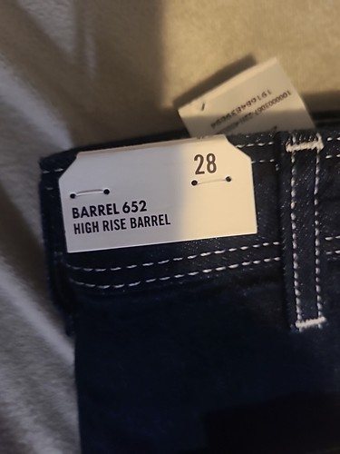 WRANGLER CASEY JONES UTILITY High Rise Barrel PANTS WASH 70s BLUE Sz 28x31 - Picture 2 of 4