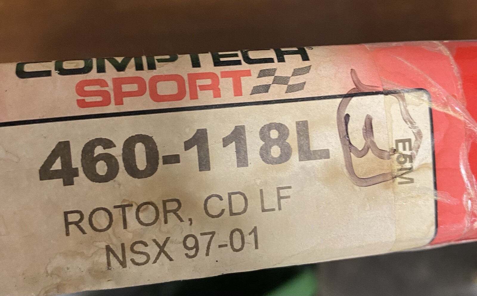 Disc Left Front Rotor  fits 97-01 Acura NSX NEW sold as Single Rotor