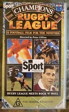 THE CHAMPIONS OF RUGBY LEAGUE - Rugby League meets Rock n Roll - PAL VHS TAPE