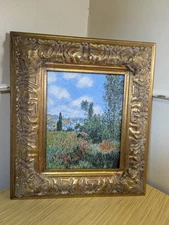 KSH Claude Monet Reproduction Lane In The Poppy Fields Ile Saint Martin Framed