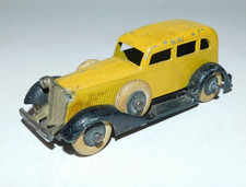 NEAT VINTAGE TOOTSIE TOY GRAHAM YELLOW SEDAN WITH SPARE TIRES ON SIDES