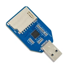 Double Slot Card Reader Metal Case USB3.0 Port Specification Transform Memory