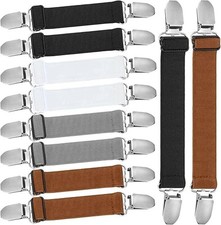 10Pcs Adjustable Hip Elastic Belt Pants Waist Tightener Cinch Clip for Men Women