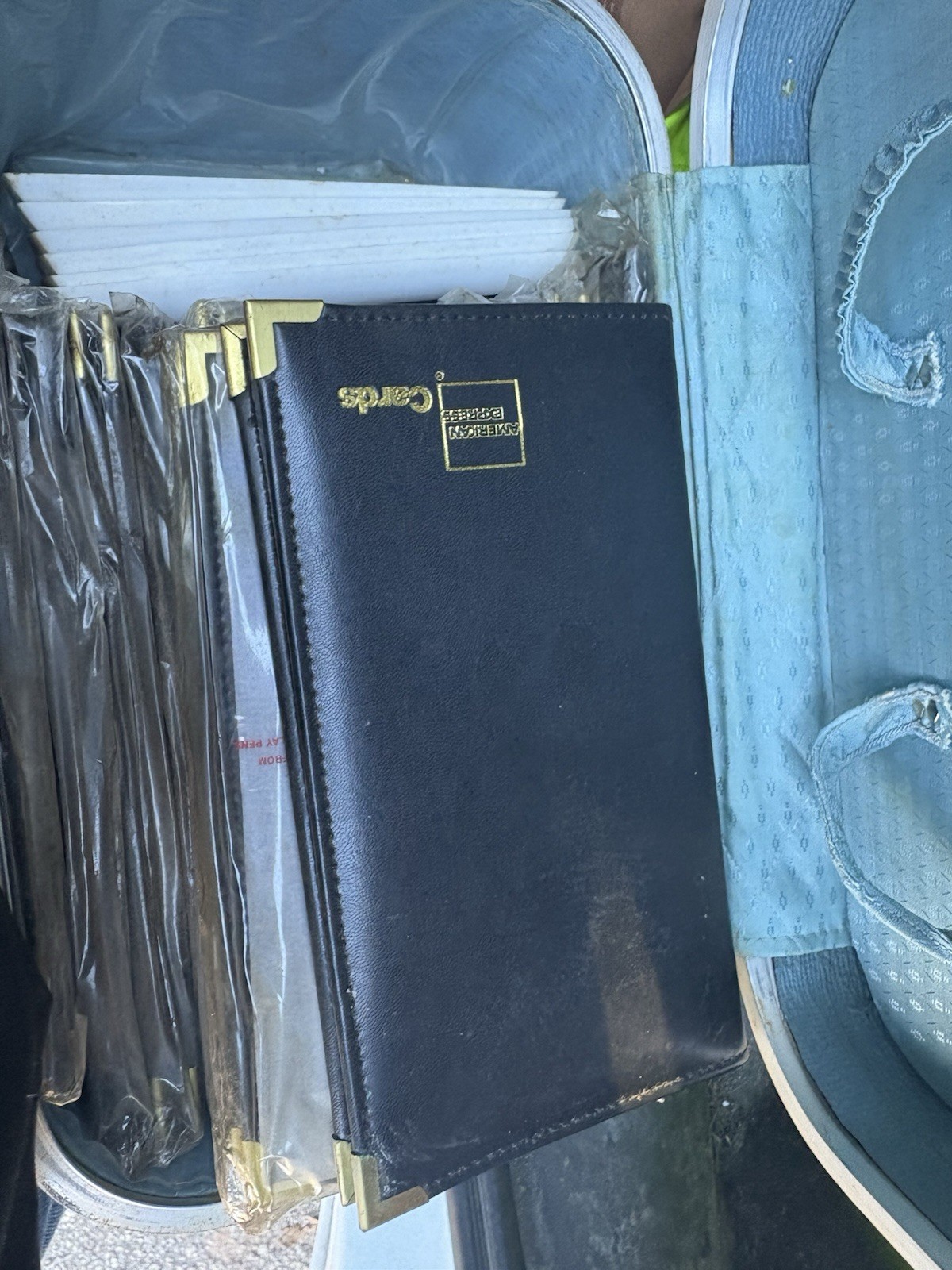 Lot of 12 American Express Padded Vinyl Resteraunt CHECK Holder And 6 Card Trays