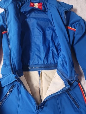 Vintage Anba Of Austria Women's 10 Small Ski 2 Piece Zip Snow Suit