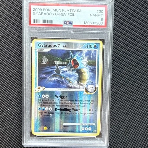 Pokémon Gyarados G Reverse Holo Rare Card 30/127 Platinum PSA 8