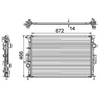 KüHler MotorküHlung Mahle CR 906 000S FüR Ford Mondeo IV Turnier