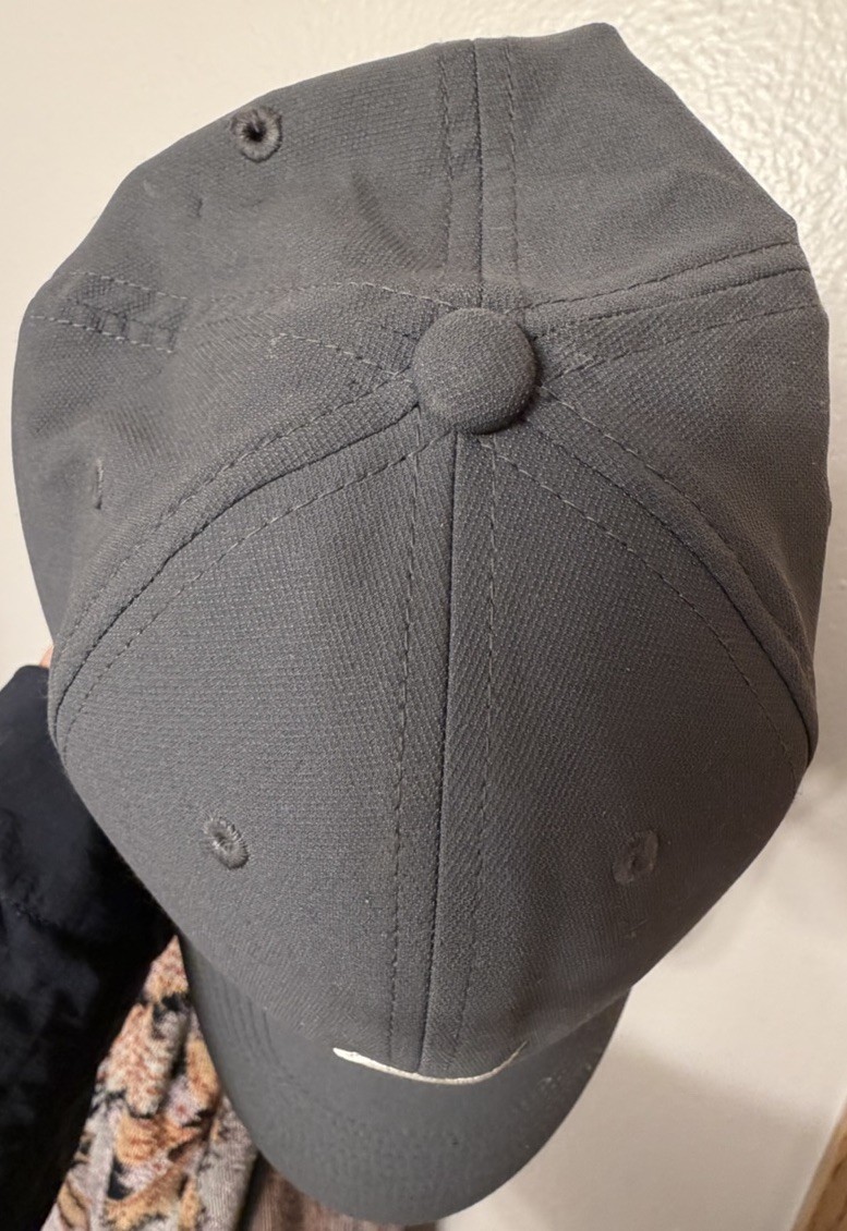 Nike Dry Fit Club Cap Hat Adjustable L/XL Lightweight Gray thumbnail 7