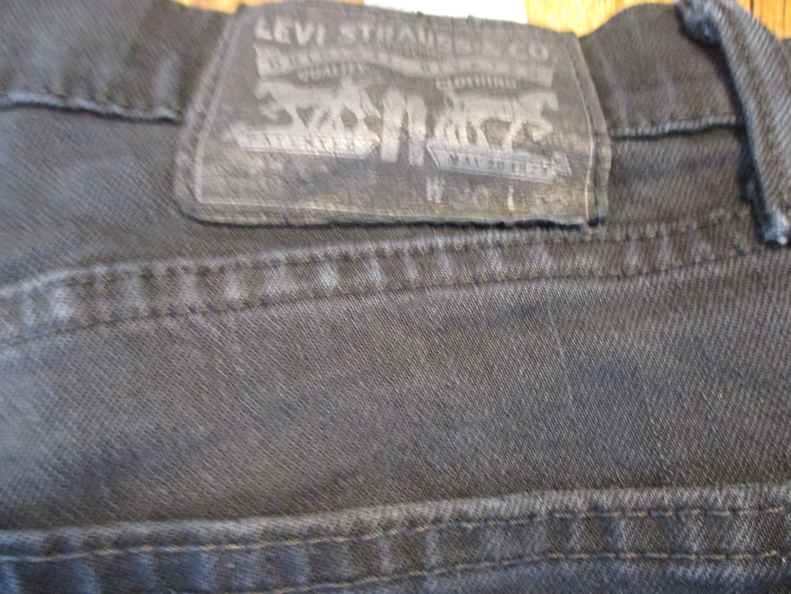 Levi's 513 Cotton Blend 30 x 32  Slim  Fit BLACK  Jeans thumbnail 3