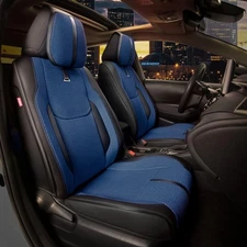 Drive Series Front Row Set Seat Covers Universal for Cars Trucks SUV, Navy Bl...