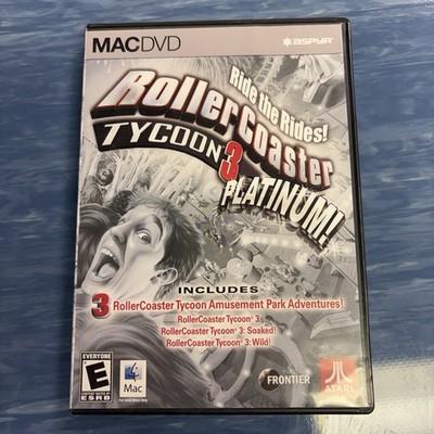 Rollercoaster Tycoon 3 Platinum Amusement Park Sim physical Retail Pack (Mac,PC)