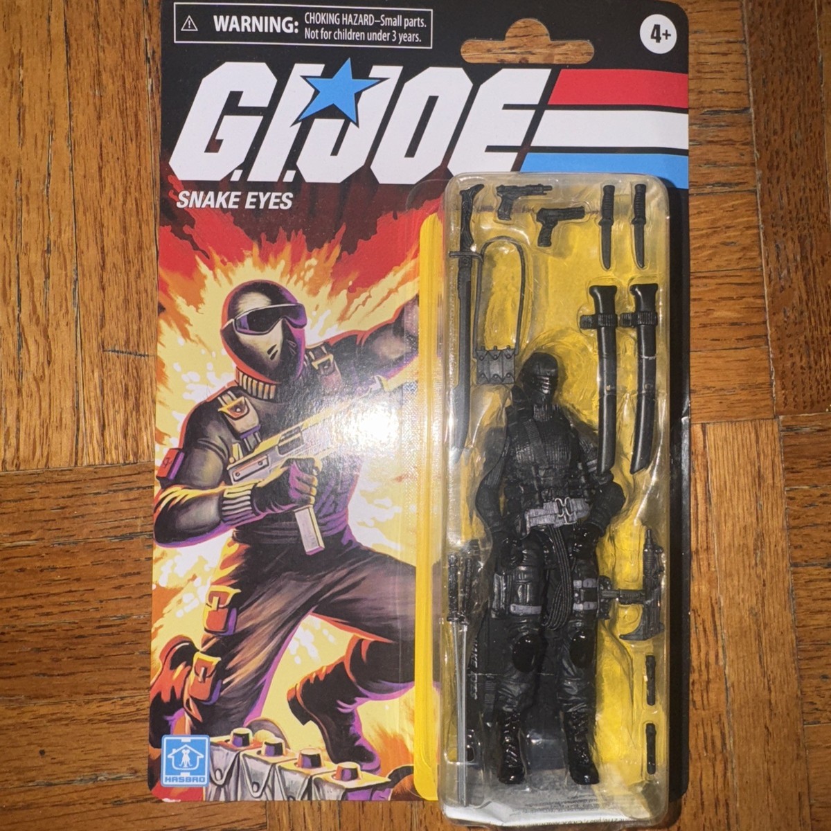 Hasbro GI Joe Vintage Retro Snake Eyes 3.75” Figure Walmart