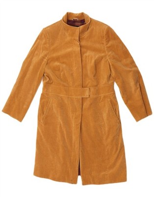 Marina Rinaldi Damen Oversize Samt Mantel Größe 19 Small Beige BT01
