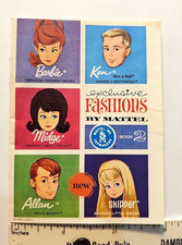 1962 Mattel Barbie Ken Midge Allan Skipper Fashion Booklet - Book 2 VINTAGE