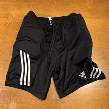 Adidas Shorts Men 2XL Black Padded Hips Aeroready Goalkeeper