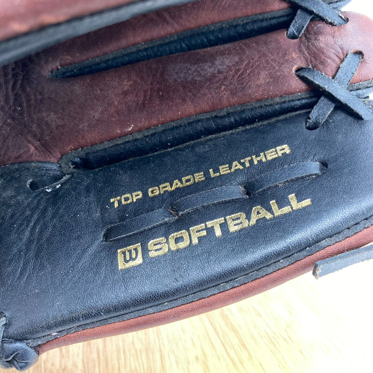 Gant Softball Wilson Elite 13" A2477 - Cuir Marron - Gaucher - Très Bon état