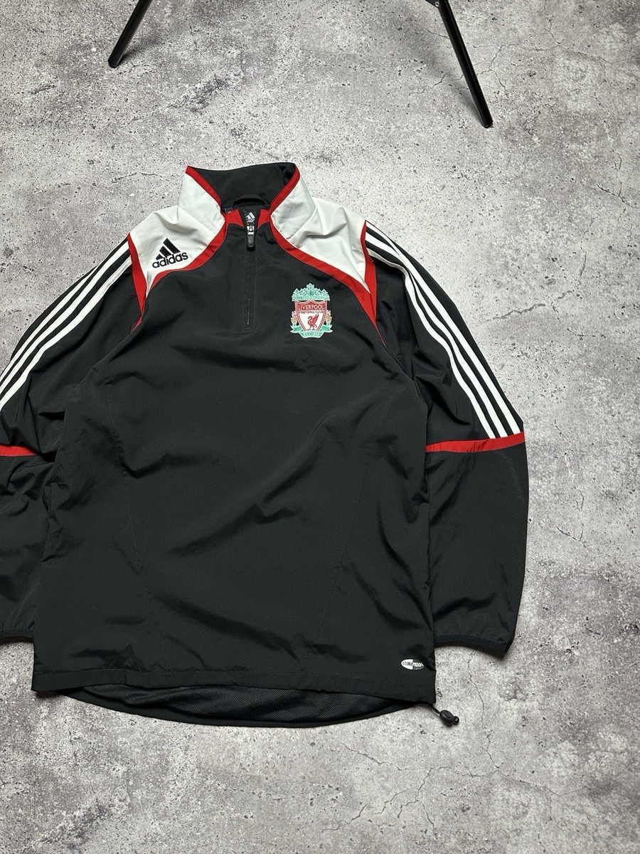 Mens Vintage Liverpool FC Adidas 1/4 Zip Jacket Climaproof