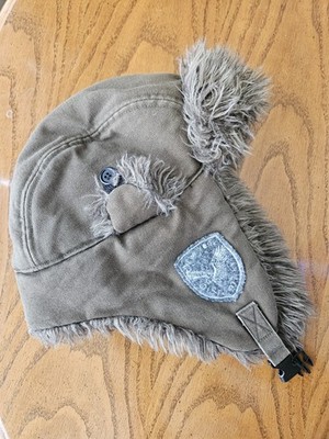 Vintage American Eagle Trapper Hat Faux Fur | eBay display picture 1