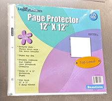 12" X 12" Top Loading Page Protectors 25 Pack, New Scrapbook Crafts Office