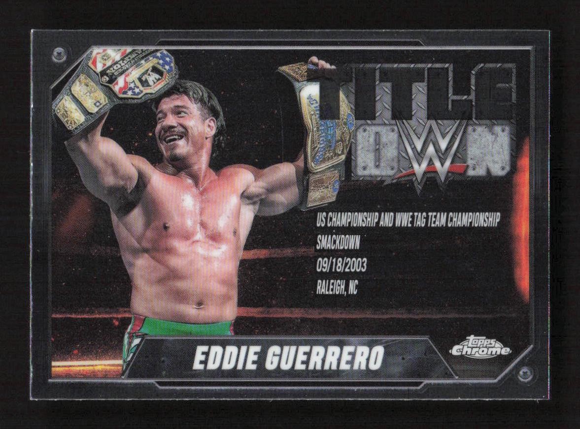 Eddie Guerrero 2025 Topps Chrome WWE Title Town #TT-EDG