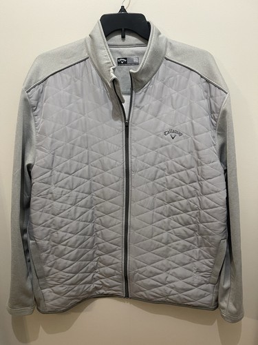 Callaway Golf Men's Quilted Zip Jacket Size XXXL, Gray