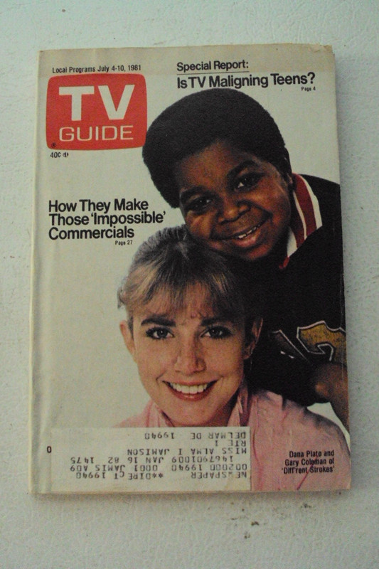 TV Guide, July 4, 1981, Dana Plato and Gary Coleman Diff'rent Strokes cover