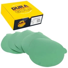 6" Green Film PSA Discs DA Sander Sandpaper Roll Sanding, 600 Grit, 25 Sheets