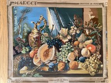 Margot Composition Of Fruits Tapestry Canvas Unfinished - Creations Of Paris