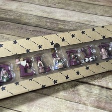 Christmas Blossom Bucket BELIEVE 7 pc Letter Nativity Theme Decor Baby Jesus New