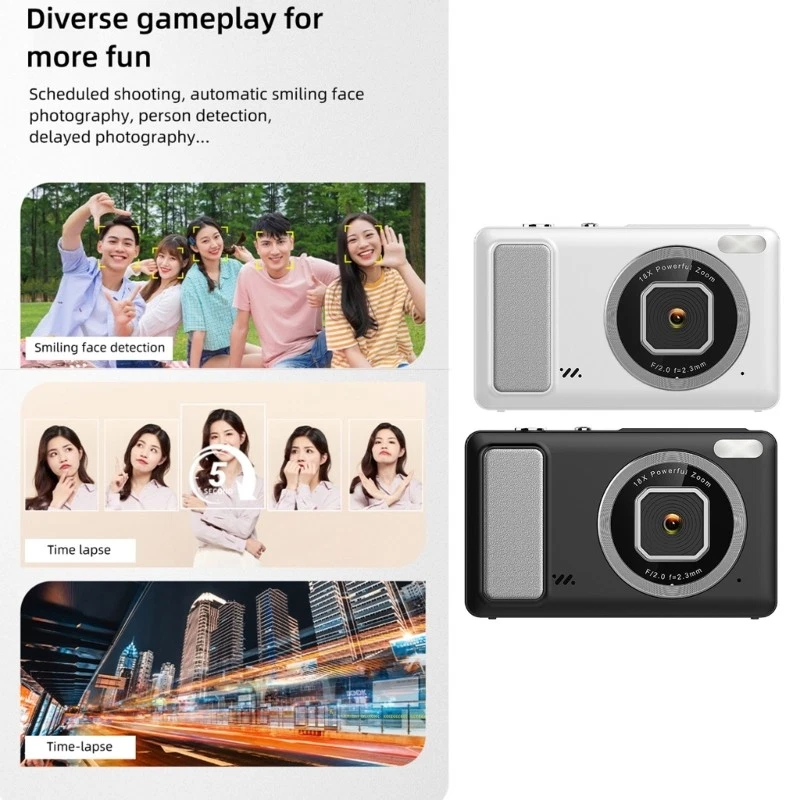 Travel Friendly 4K Digital Camera with 50MP Sensoring and Stabilization - Image 2 of 4