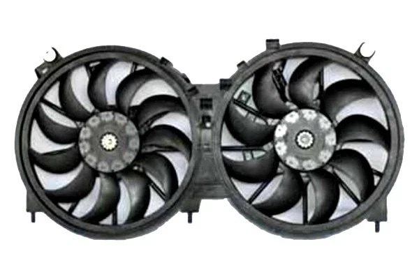 For Nissan Murano 2009-2014 TYC Dual Radiator & Condenser Fan Assembly Foto 2 de 4