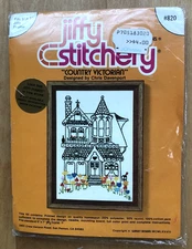 Vintage 1978 Jiffy Stitchery COUNTRY VICTORIAN Crewel Kit #820