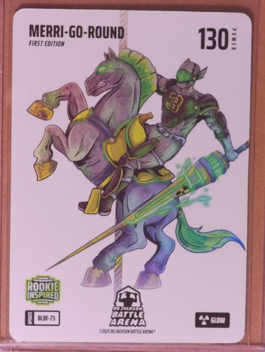 Bo Jackson Battle Arena - Merri-Go-Round -GLOW Blizzard Battlefoil BLBF-73