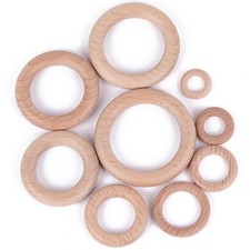 Natural Beech Wood Rings Solid Wooden Rings Circles Witho Diy Wood Circles