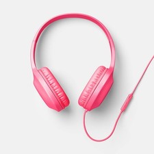 Heyday Wired On-Ear Headphones in Neon Pink New With Microphone