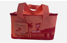 NEW Trader Joe  s Mini Peach Orange Insulated Tote Bag Lunch Box Bag 1.5 Gallon