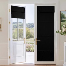 Magnetic Blackout French Door Curtain for Door Window, Thermal Insulated  Pr...